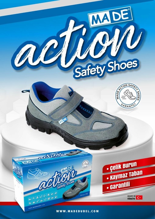 MADE İş Ayakkabısı Yazlık 44 Numara (10/Koli)✓